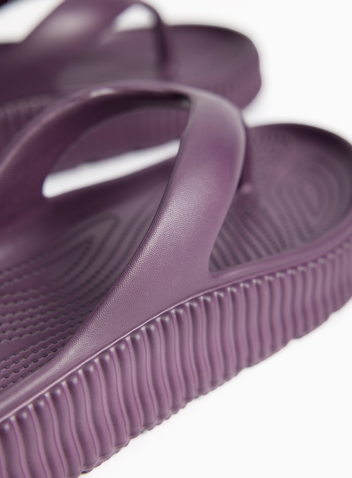 Purple Chunky EVA Flip Flops 3-4 - Image 4 thumbnail